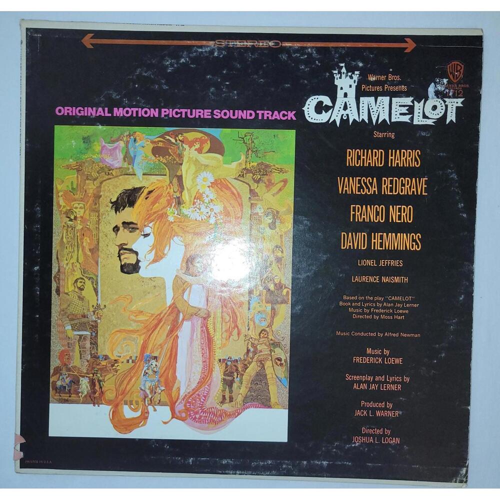 Camelot Motion Picture Soundtrack LP 1967 Vinyl Album VG+
